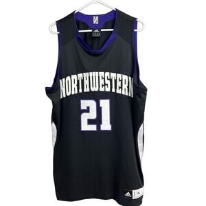Authentic Vintage Adidas Northwestern Croatian Ivan Peljusic Basketball Jersey